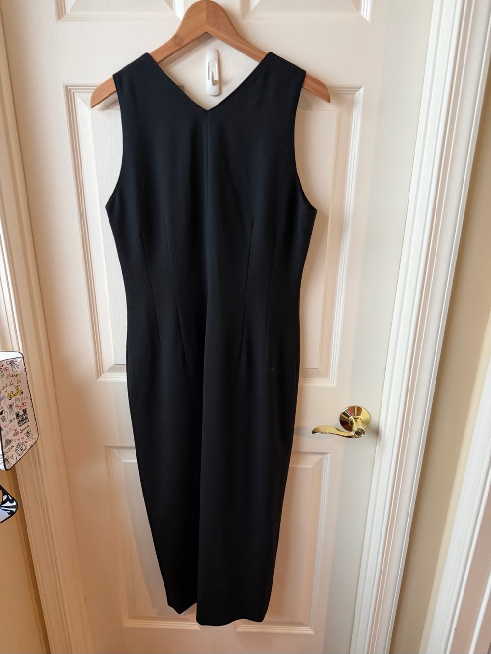Olsen Classic Sleeveless Black Sheath Dress